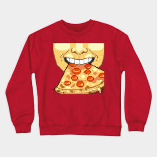 8 Bit Foodie (pizza) Crewneck Sweatshirt